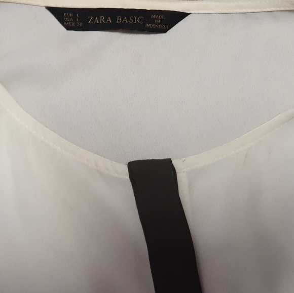 Women's Zara Basic Blouse Top Size L - Picture 15 of 16